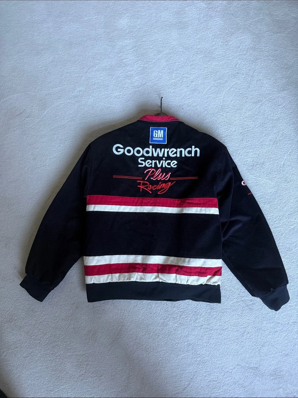 JH Collectibles Black, White & Red Goodwrench Racing Bomber Jacket